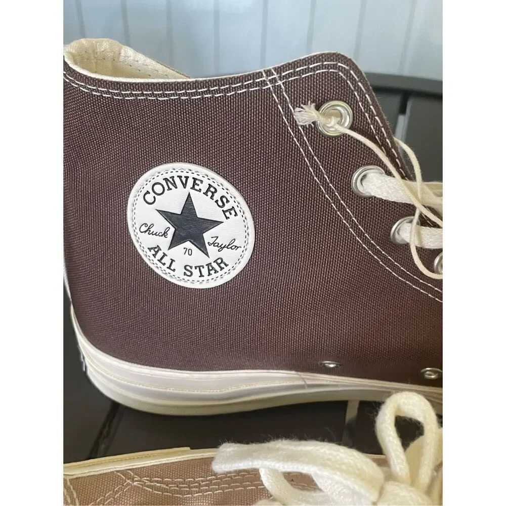 NWOB Converse Chuck Taylor All Star High Top Color Block Sneakers Brown Tan 11.5